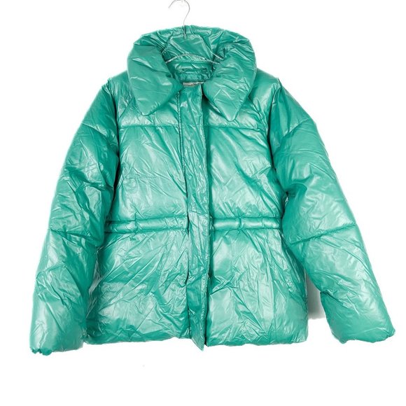 NWT A New Day Water Resistant Puffer Jacket Jade Green Size XL NEW - Picture 2 of 16